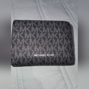 Michael Kors Monogram Black Wallet